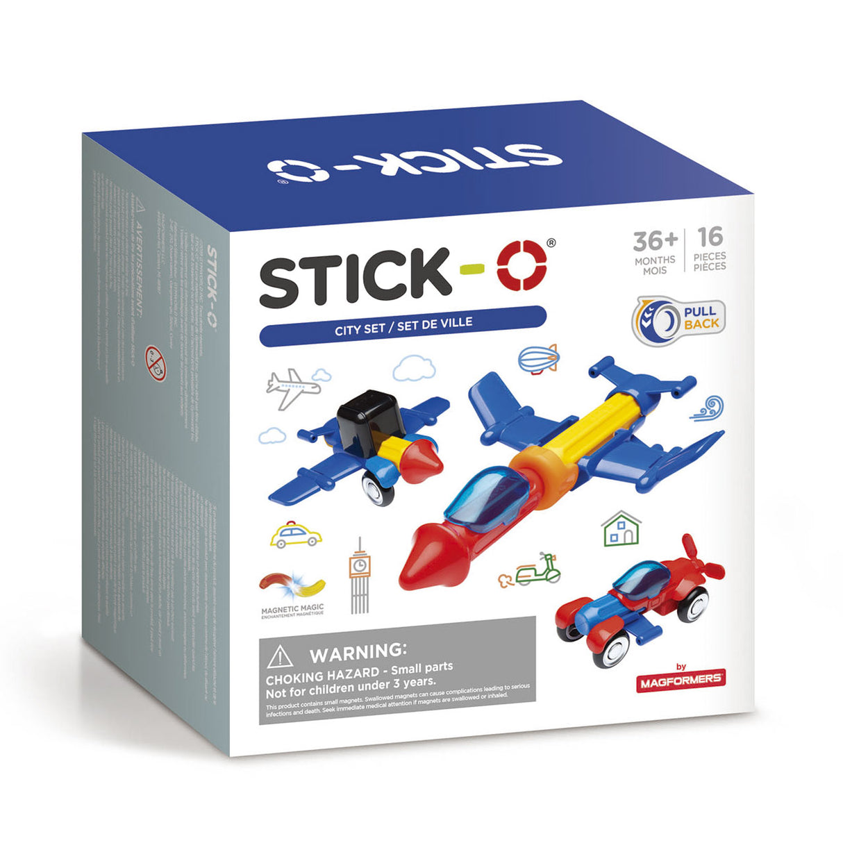 Ensemble Stick-o City, 16 pièces.