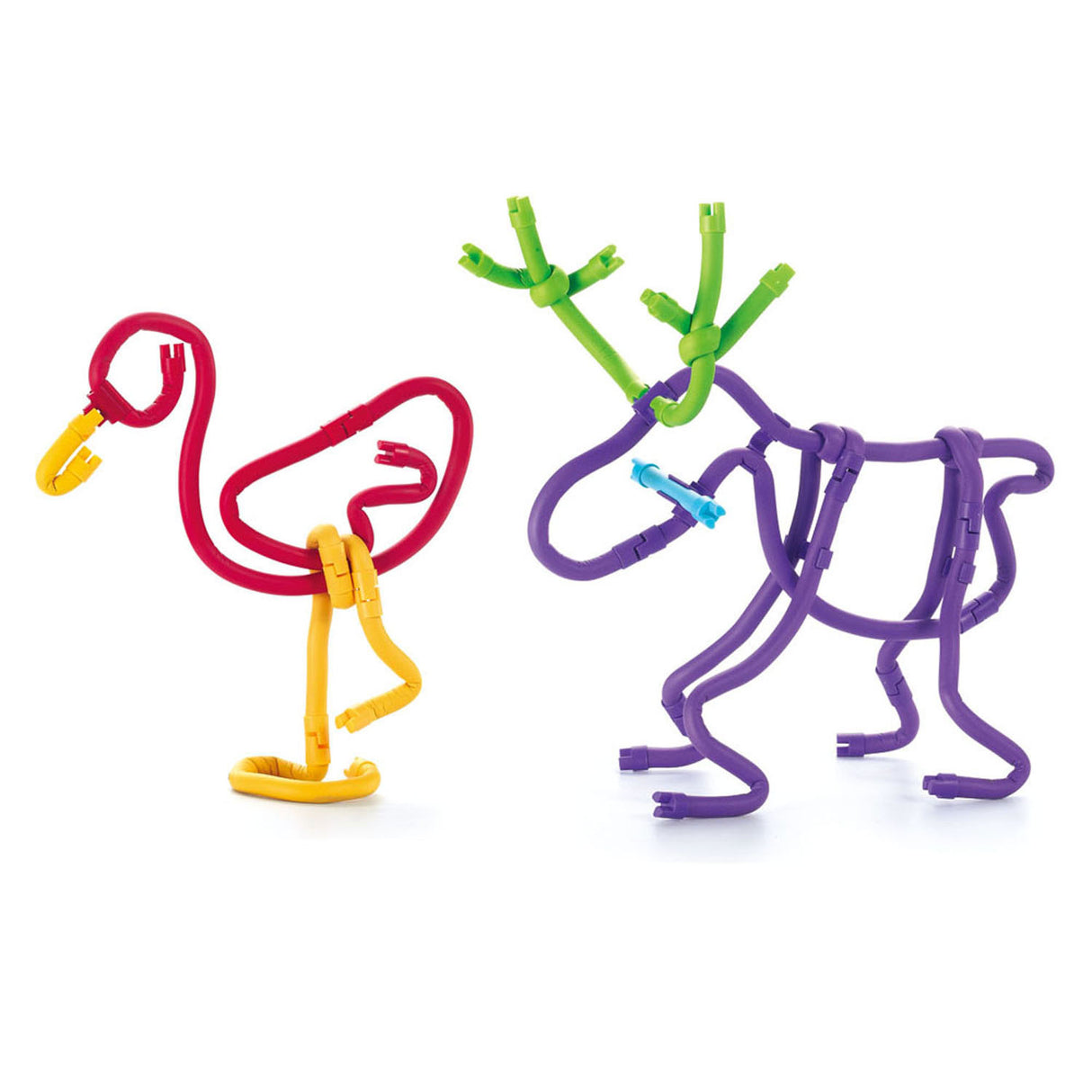 Spaghetteez ensemble 70 pièces - tiges de construction flexibles - jouets 4,5,6,7,8 ans garçons et filles - artisanat filles garçons - jouets de construction - jouets montessori - jouets éducatifs