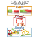 Spaghetteez ensemble 70 pièces - tiges de construction flexibles - jouets 4,5,6,7,8 ans garçons et filles - artisanat filles garçons - jouets de construction - jouets montessori - jouets éducatifs