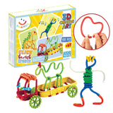 Clics Spaghettez 3d Art Flexible Building Tiges, 100dlg.