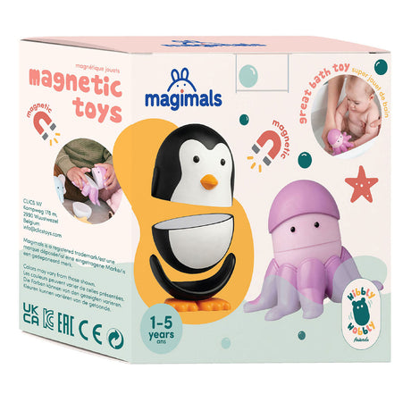 Jouets magnétiques Clics Magimals wably wobly sealife