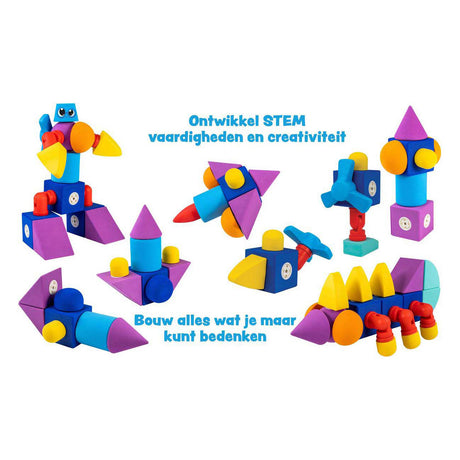 Blocs de mousse magnétique Blockaroo, 60 pcs.
