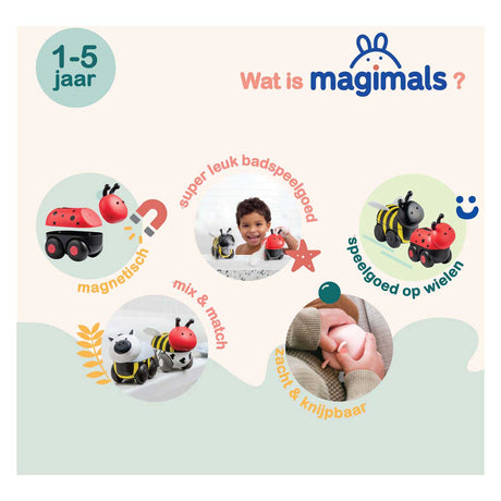 Boîte à insectes Wheely Clics Magimals - 6 pcs.