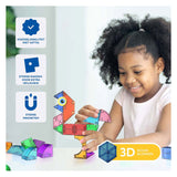 Jouets de construction magnétiques Cubixx - 64 pièces.