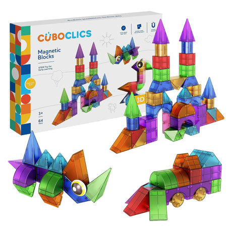 Clics cubo creative pack magnetisch bouwspeelgoed - 64dlg.