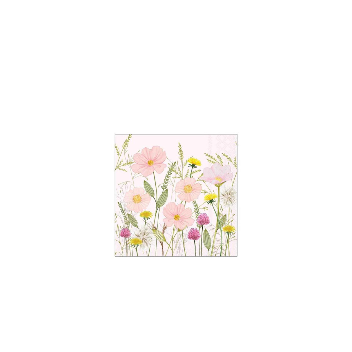 Ambiente servetten 25cm pastel flowers roze