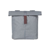 Basil City Double Bicycle Sac gris, hydrofuge, adapté aux vélos électriques, réfléchissant, 28-32L