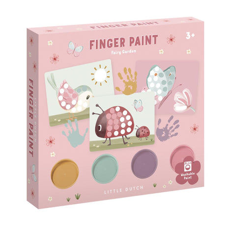 Little Dutch peinture au doigt jardin de fées rose 14 pièces