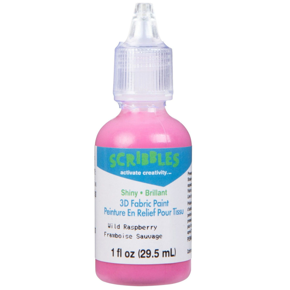 Scribbles • Peinture textile 3D brillante 29,5ml framboise sauvage