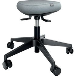 Tabouret de siège actif Leitz ergo avec roulettes et coussin à bascule confortable - tabouret de selle ergonomique - réglable en hauteur - noir