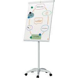 Tableau à feuilles mobiles en acier Nobo premium plus - tableau blanc magnétique - 70 x 100 cm - blanc