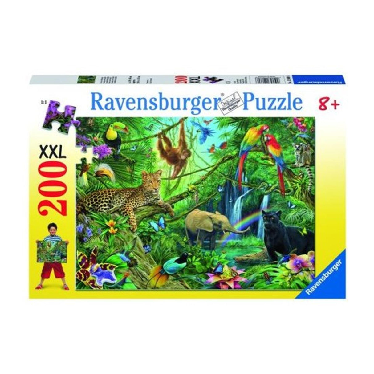 Ravensburger Puzzle Animaux dans la jungle 200 pièces xxl
