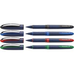 Instruments d'écriture Schneider roller schneider - one business - largeur de trait 0,6 mm - 4 pièces couleurs assorties - s-183094