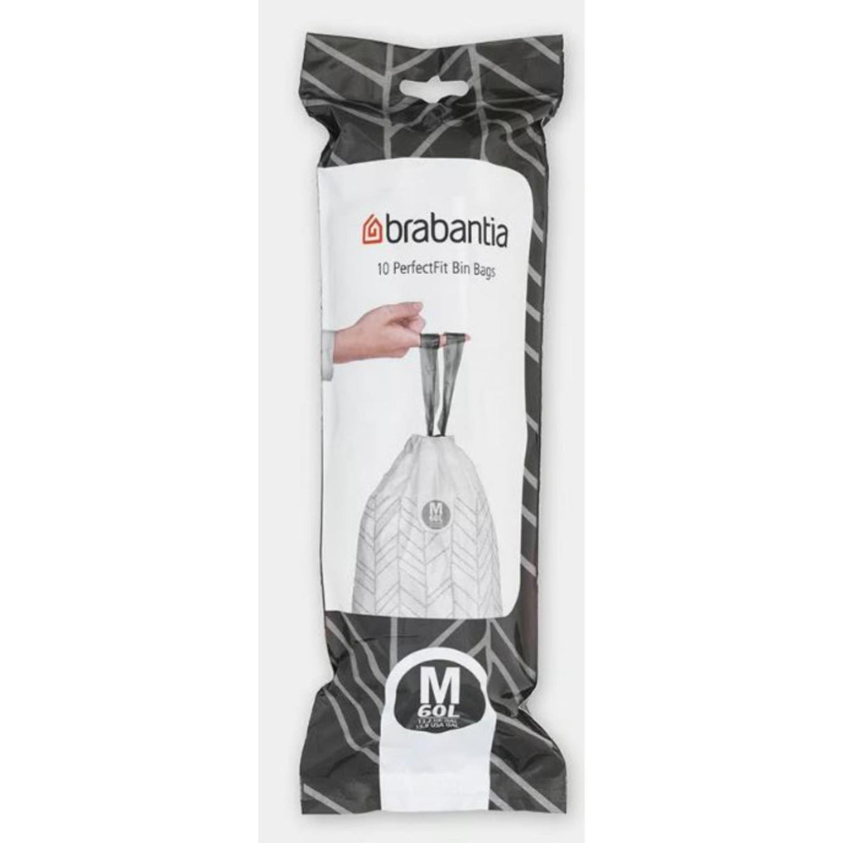 Sac poubelle Brabantia m 60l rouleau de 10 sacs