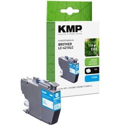 Cartouche d'encre kmp compatible brother lc421xlc cyan