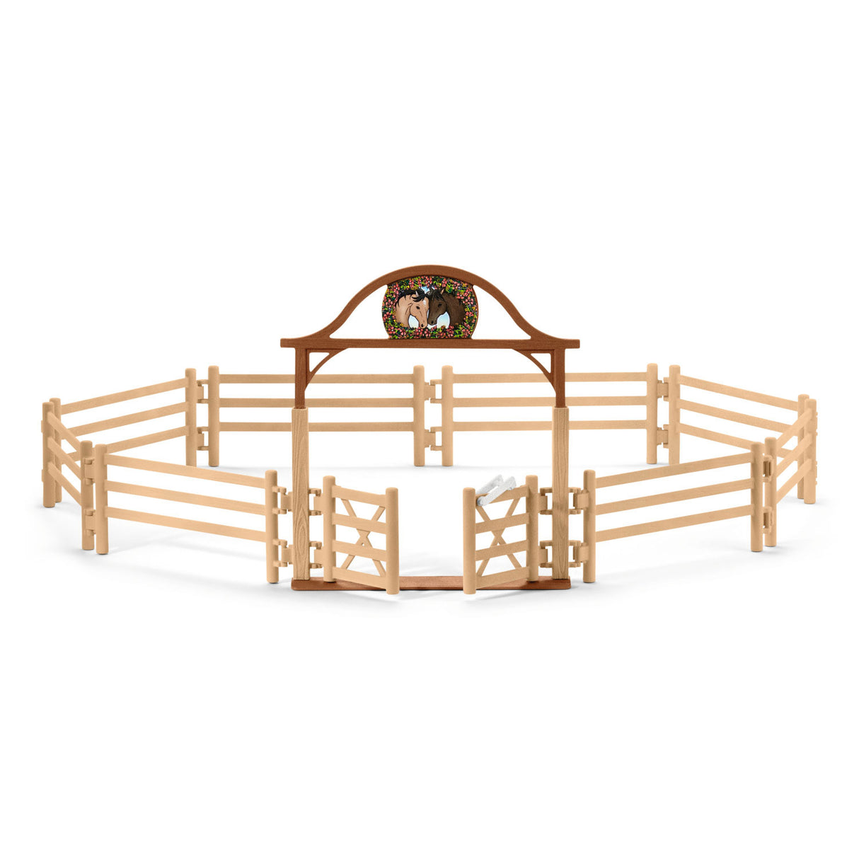 Clôture du club hippique Schleich pour chevaux avec portail 42434