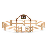 Clôture du club hippique Schleich pour chevaux avec portail 42434