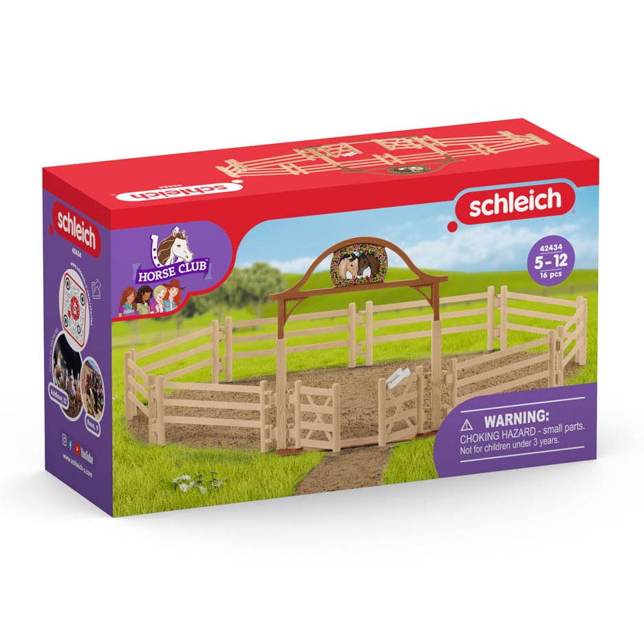Clôture du club hippique Schleich pour chevaux avec portail 42434