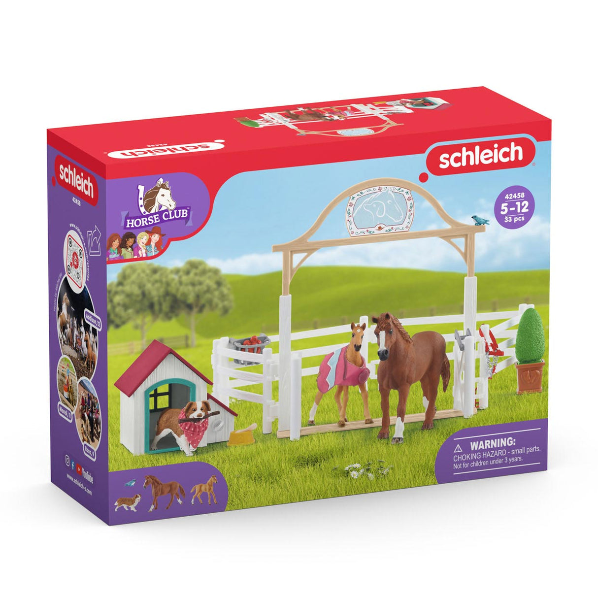 Schleich Horse Club Hannah's guests with Ruby Hond 42458