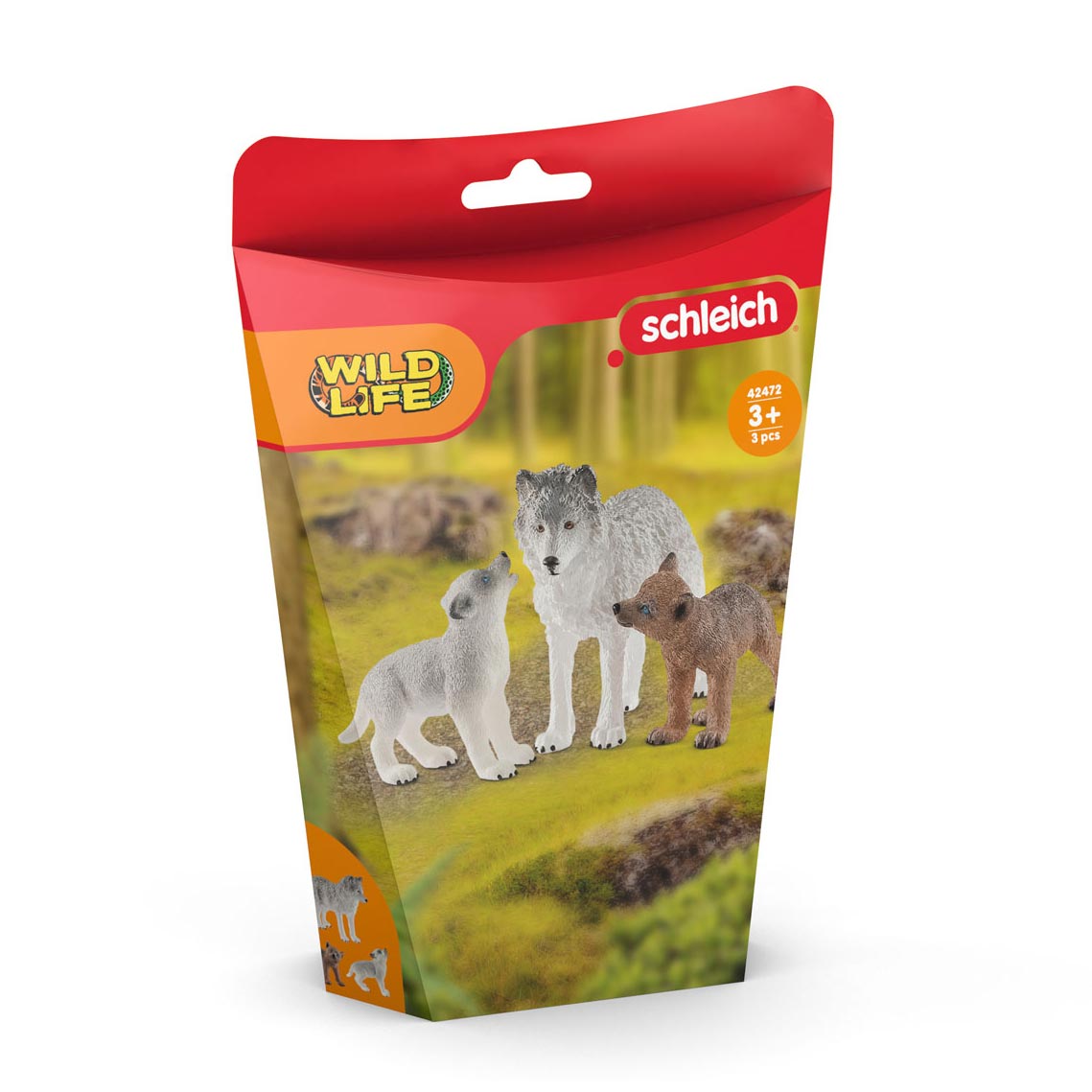 Schleich Wild Life Wolvin avec Wolvenwelpen 42472