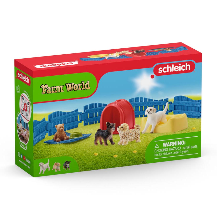 Schleich Farm World Welpe House 42480