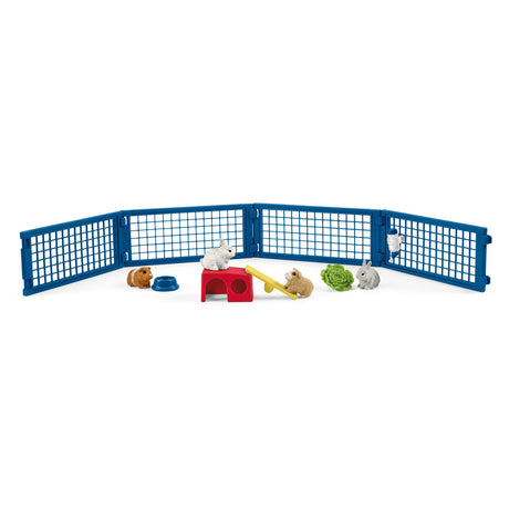 Clapier pour lapins et cochons d'Inde Schleich Farm World 42500