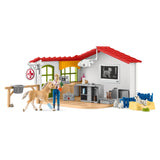 Schleich ferme mondiale cabinet vétérinaire avec animaux 42502