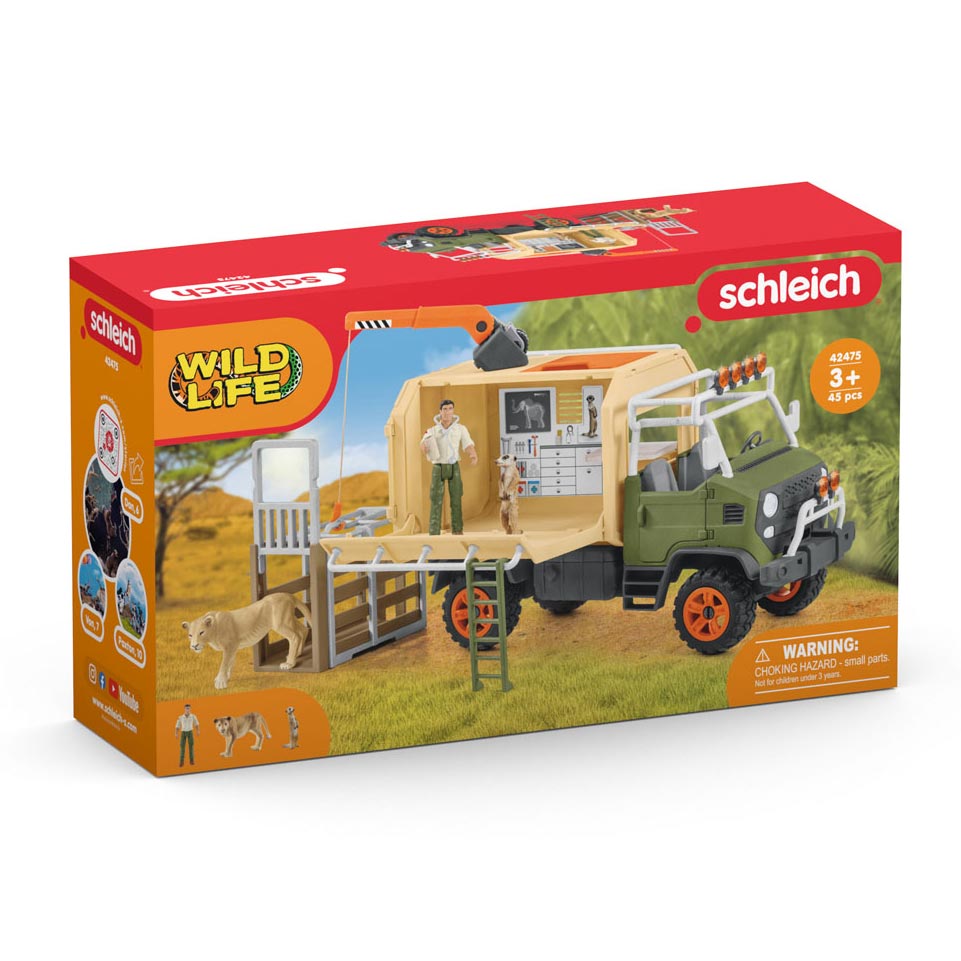 Schleich Wild Life Camion de sauvetage pour grands animaux 42475