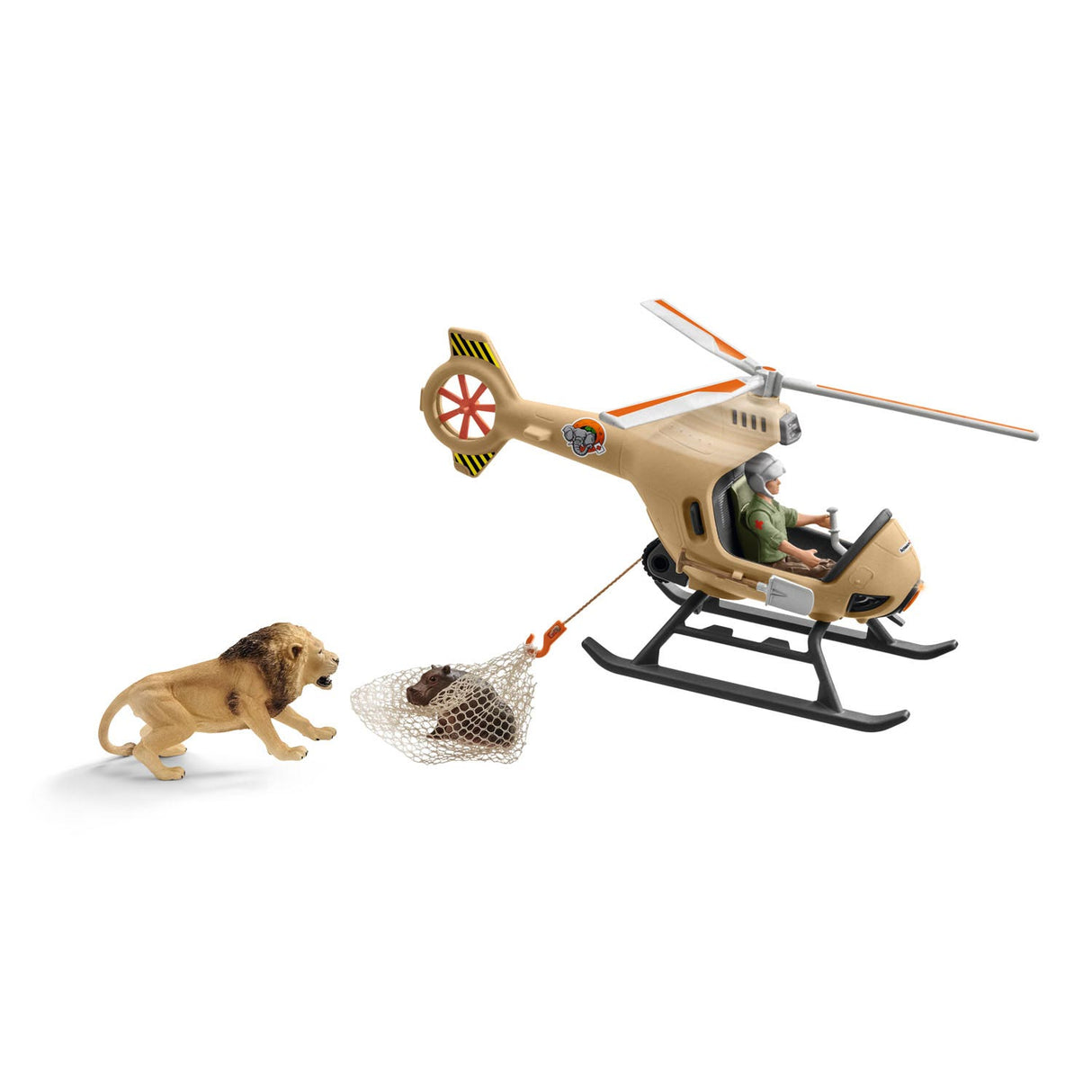 Schleich Wild Life Rescue Helicopter for Animals 42476