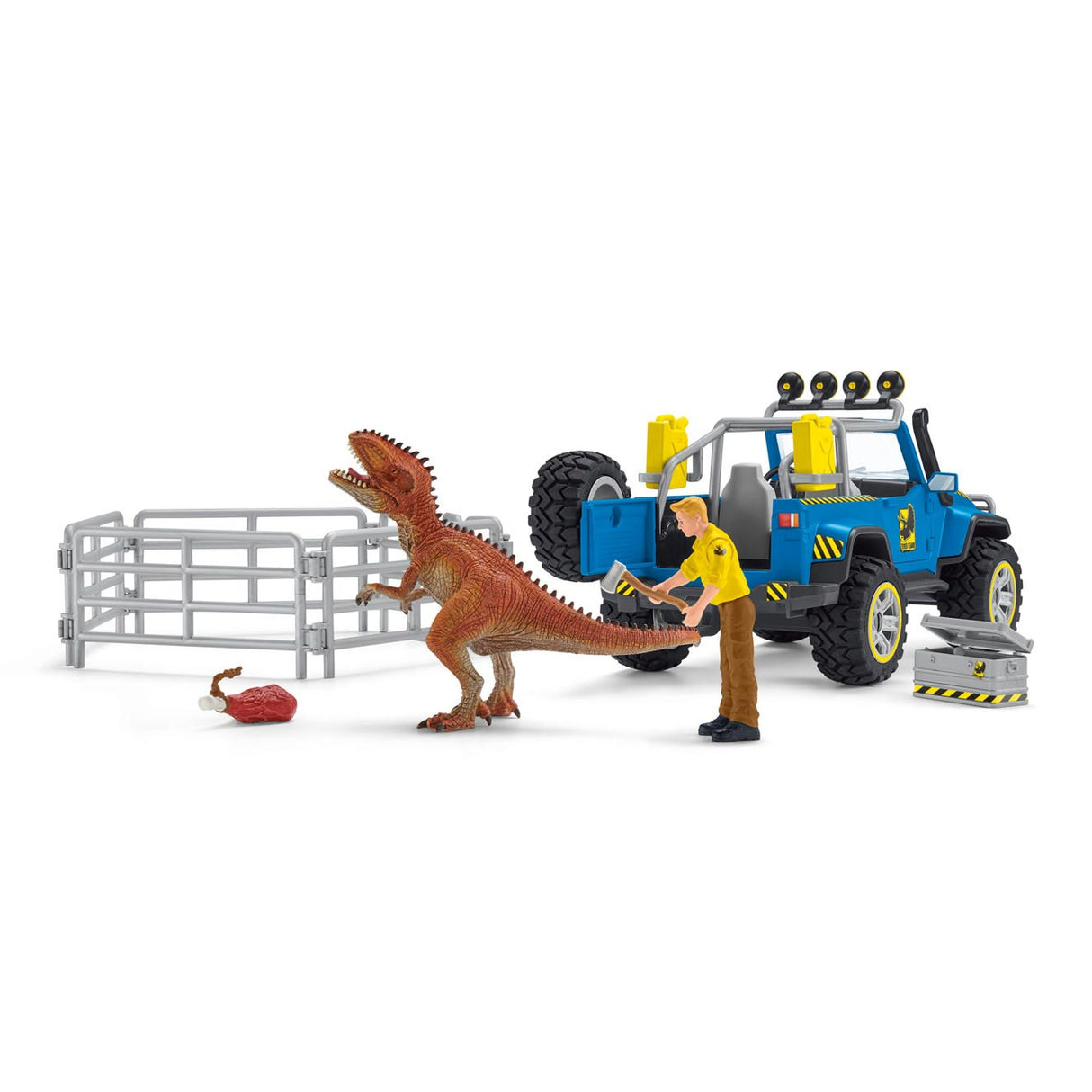 Schleich Dinosaurs off-road køretøj med Wachtpost 41464