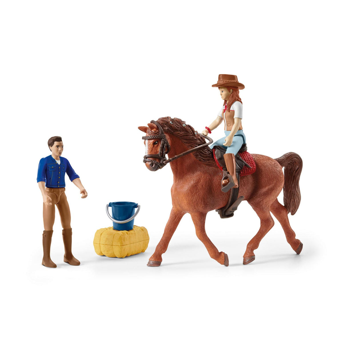 Aventure de club de chevaux Schleich avec voiture et remorque de cheval 42535