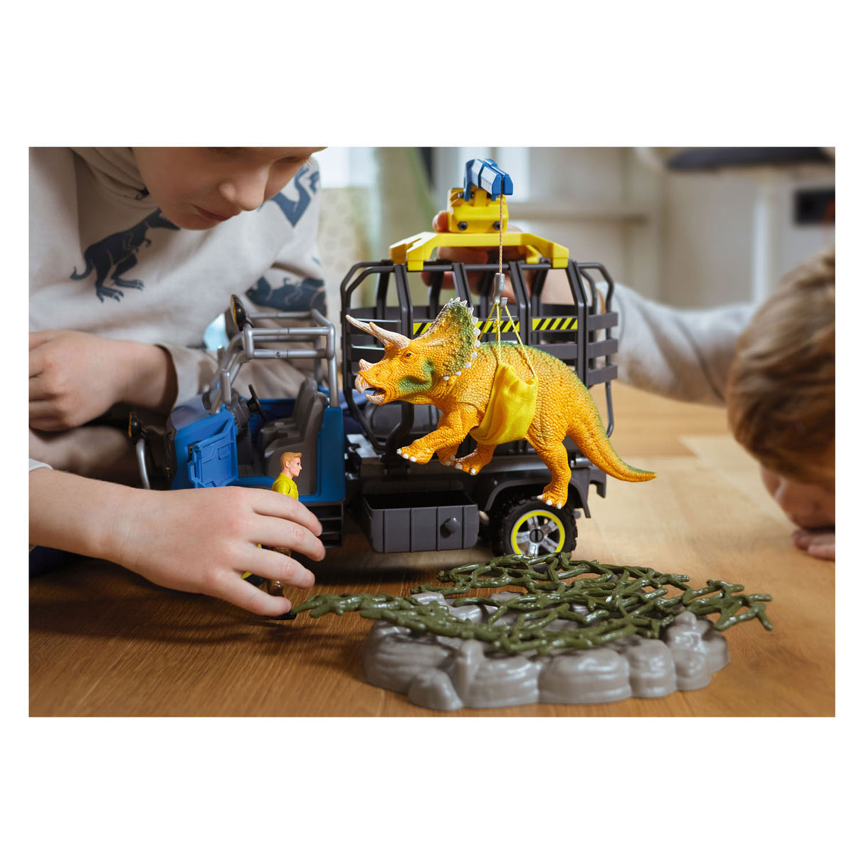 Schleich dinosaure - mission camion dinosaure - jouets dino - jouets pour enfants pour garçons et filles - 4 à 12 ans 42565