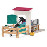 Schleich horse club box à chevaux avec jument et poulain - 42611