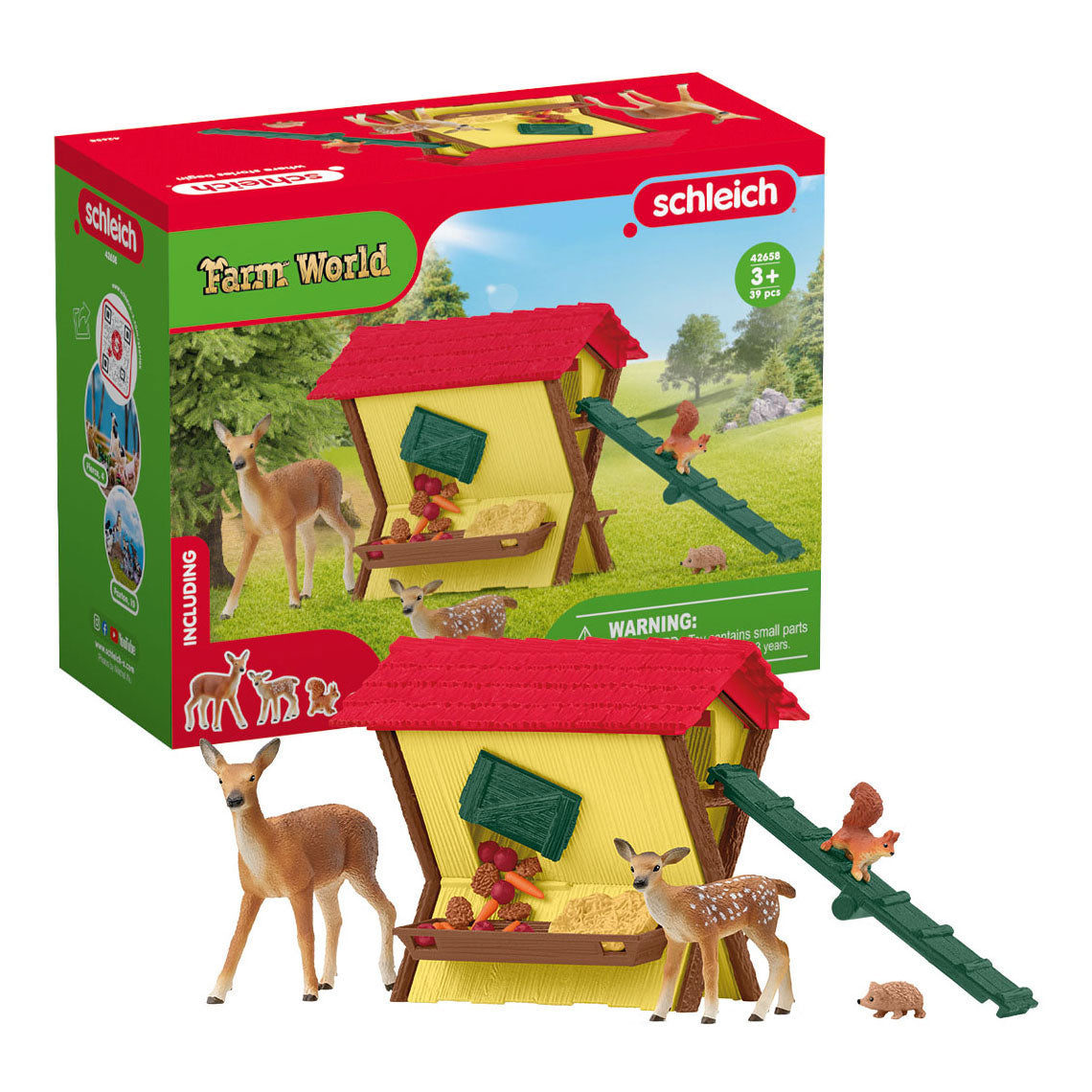 Schleich Farm World nourrir les animaux de la forêt 42658