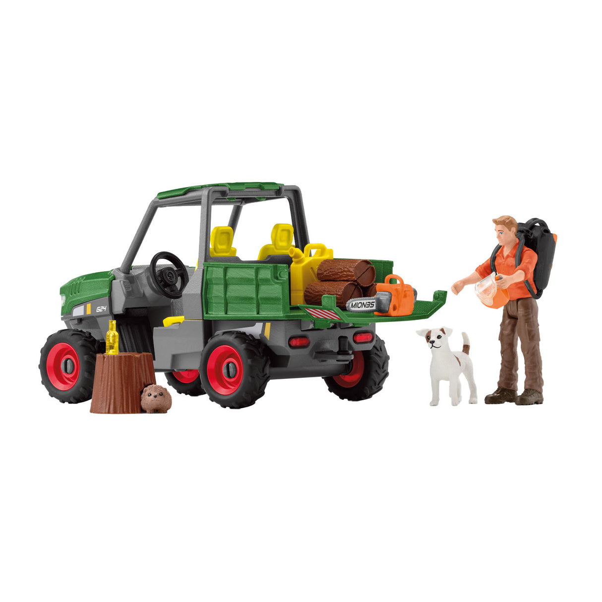 Schleich Farm World Houtzager avec véhicule 42659