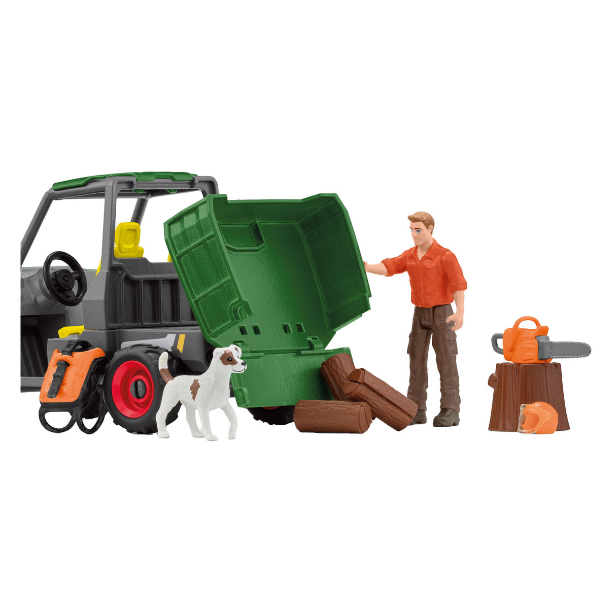 Schleich Farm World Houtzager avec véhicule 42659