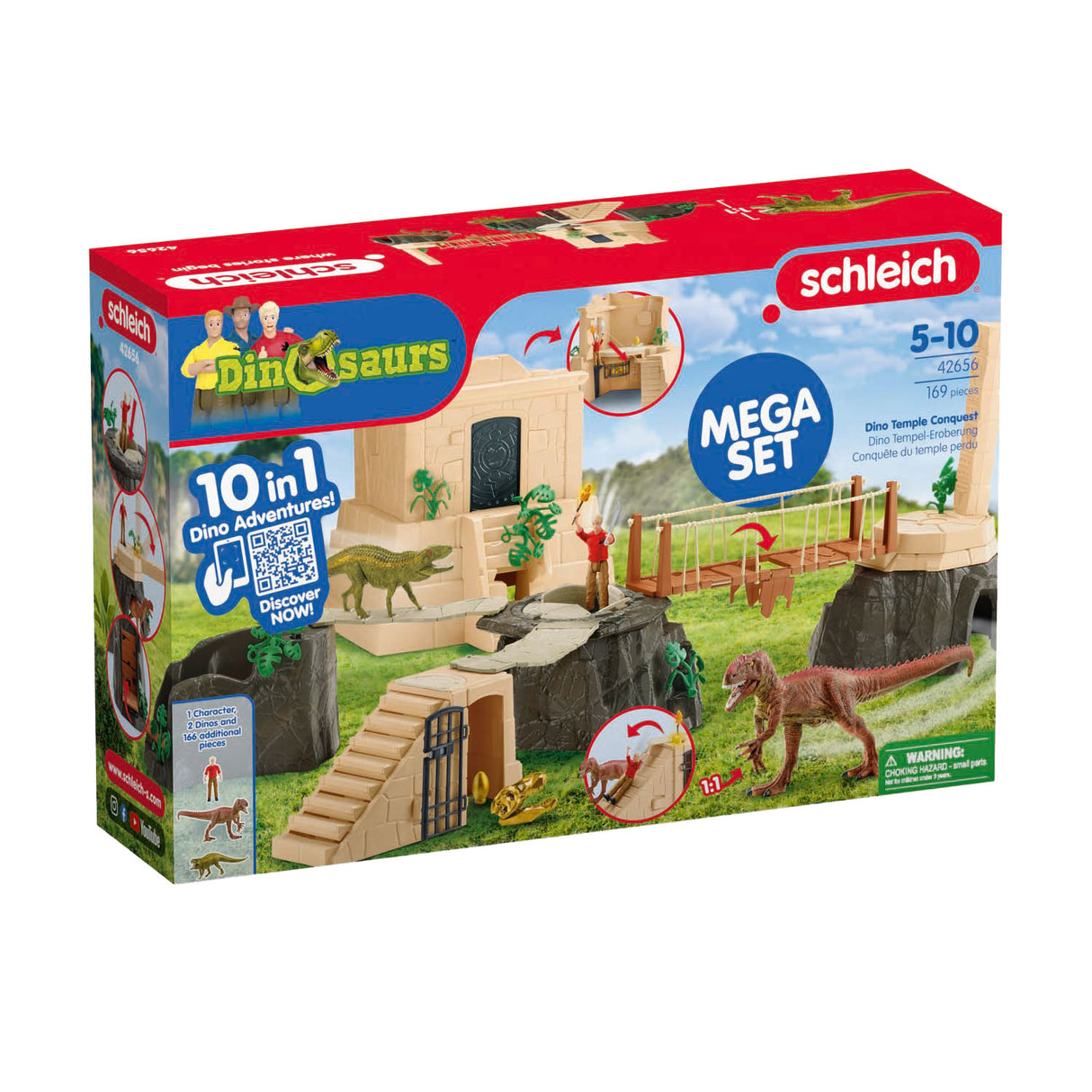 Conquête du temple des dinosaures Schleich 42656