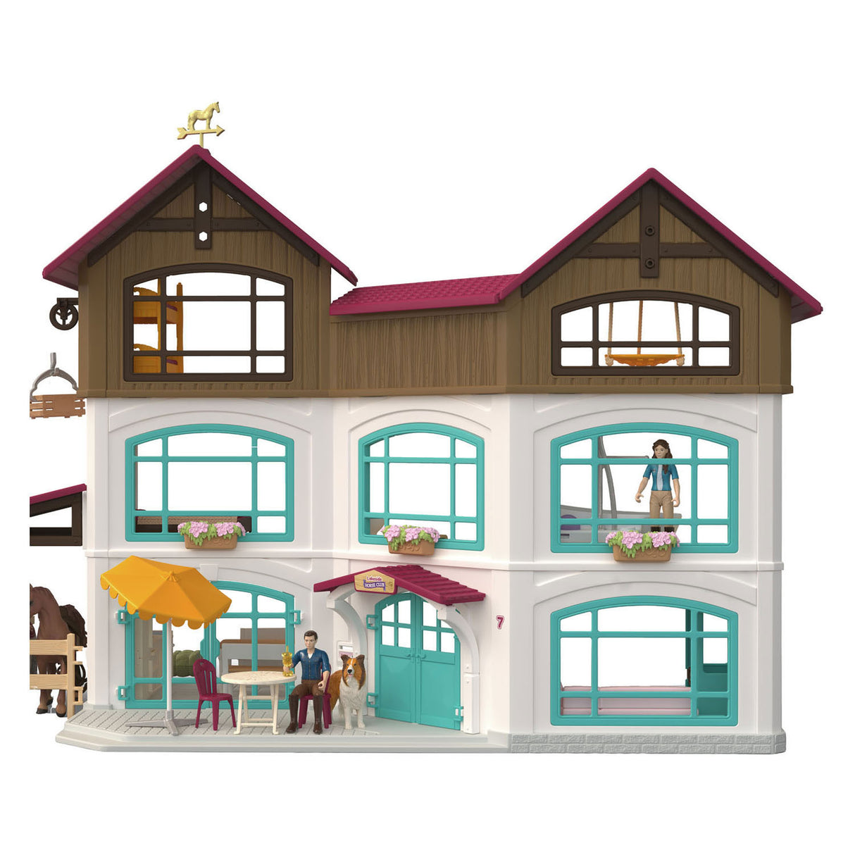 Enclos de villa au bord du lac du club équestre Schleich 42785