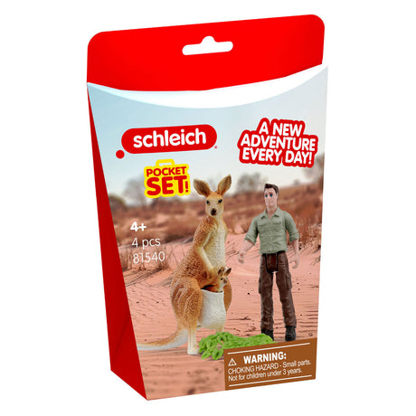 Schleich visite des kangourous sauvages avec le ranger 81540