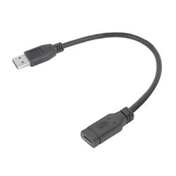 Adaptateur USB-C act USB A-mâle USB-C-femelle 0,2 m noir