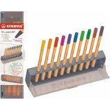 Set de feutres fins Stabilo point 88 Click - 10 pcs.