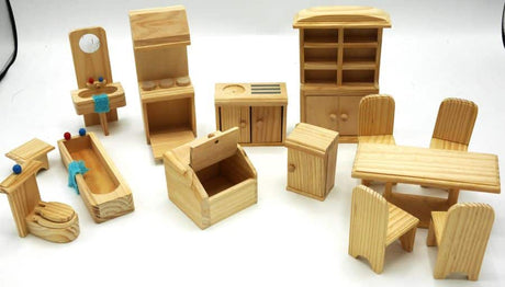 Meubles de maison de poupée Van der Doelen en bois