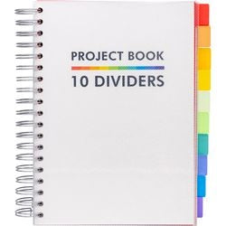 Livre de projets Pukka pad pukka blanc ligne b5 10 onglets 400 pages