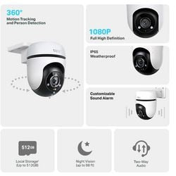 Caméra de sécurité extérieure Tp-link Tapo C500 - full HD - 360° horizontal 130° vertical - Caméra WiFi IP65