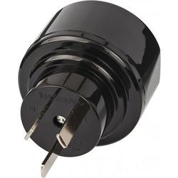 Adaptateur de voyage pour prise de voyage Brennerstuhl (adaptateur de prise de voyage pour : prise Australie, Chine et prise de terre) noir