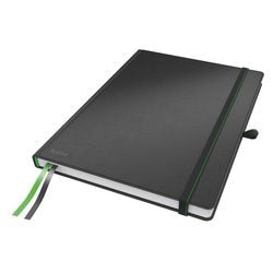 Carnet complet Leitz A4 ligné - avec couverture rigide - noir