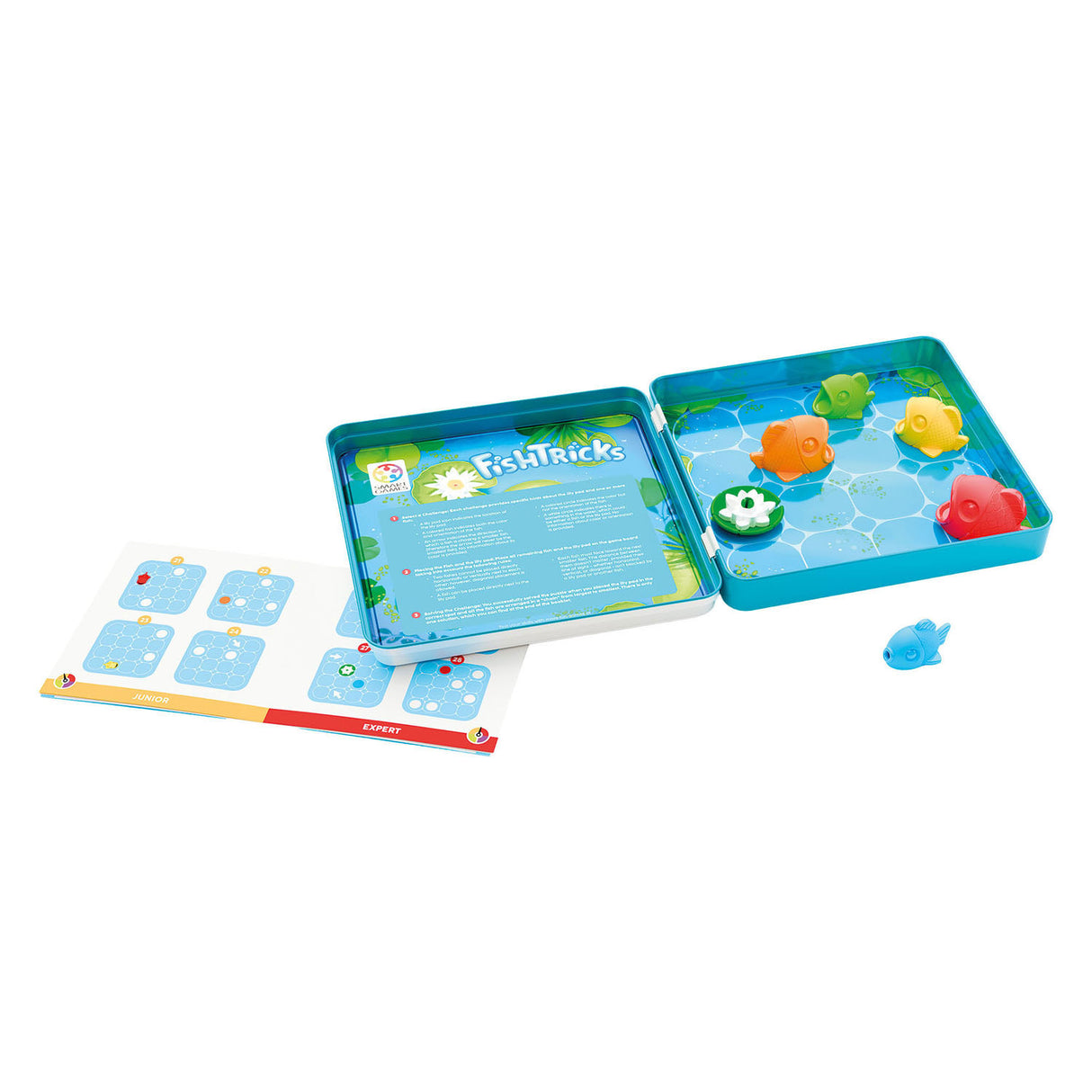 Smartgames fish tricks jeu de voyage magnétique