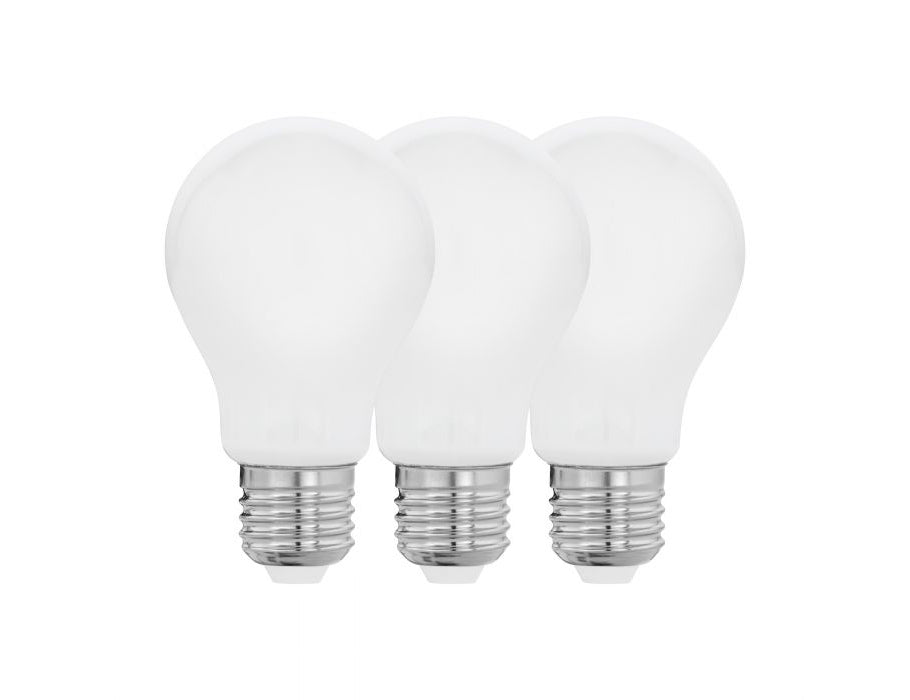 Ensemble Eglo - pack de 3 - led 7w - 2700k - e27 - 806lm - a60