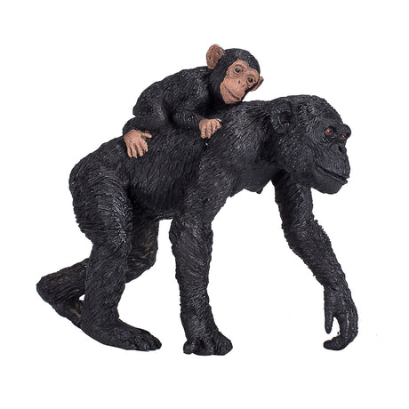 Chimpanzé de la faune Mojo avec bébé 387264