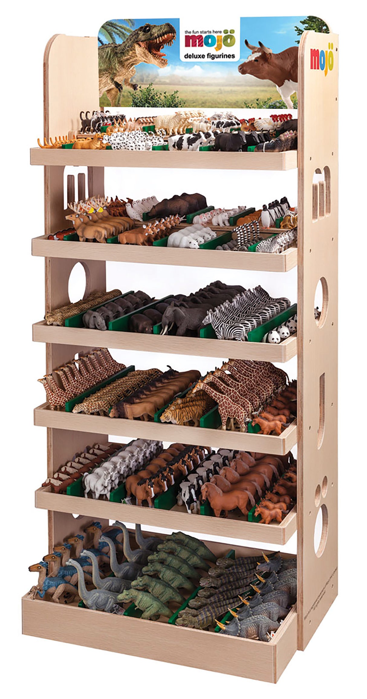 Présentoir en bois Mojo - 387529
